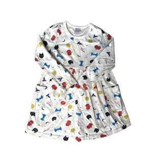 Hanna Andersson Girls Long Sleeve 100% Cotton Halloween Dress Sz 110/ 5 Darling!